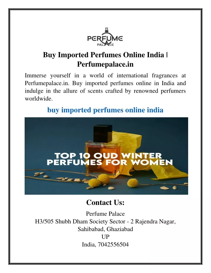 buy imported perfumes online india perfumepalace