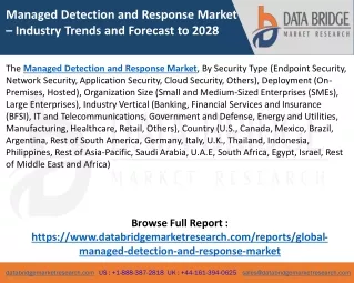 managed detection and response market industry