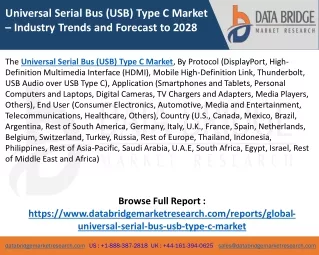 universal serial bus usb type c market industry