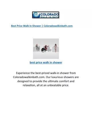 Bathfitters Walk In Shower In Ft. Collins | Coloradowalkinbath.com