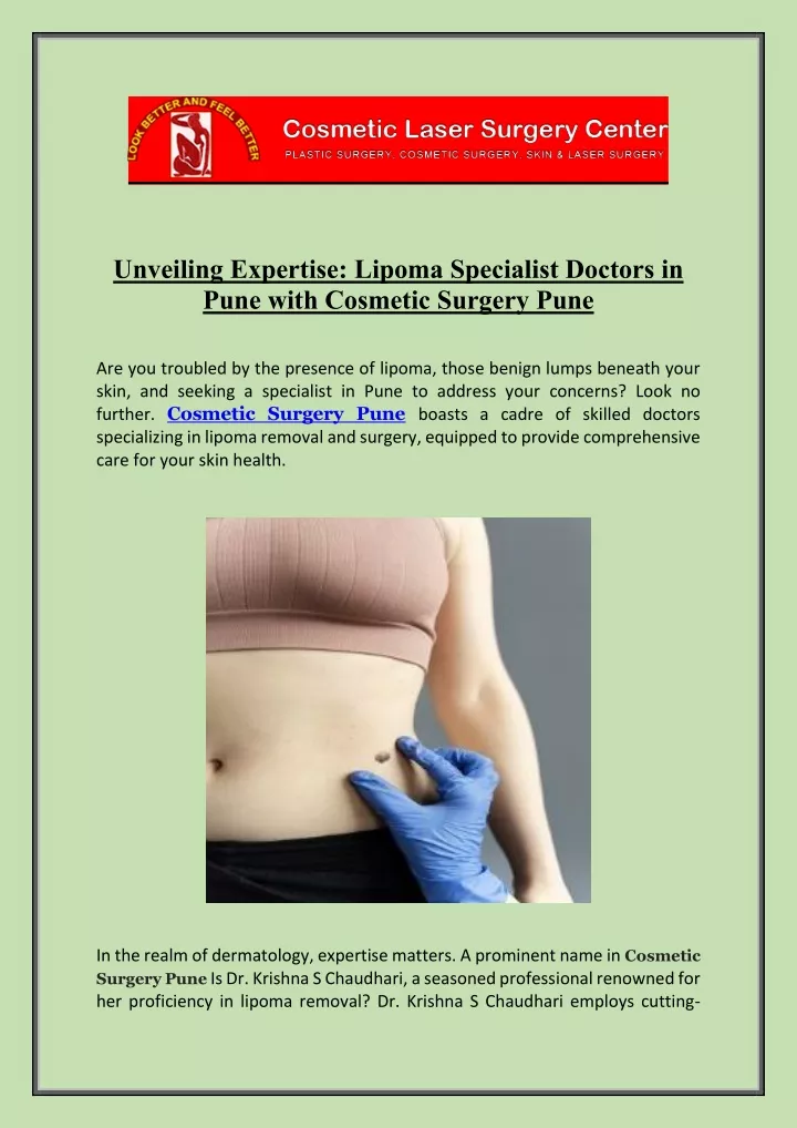 unveiling expertise lipoma specialist doctors