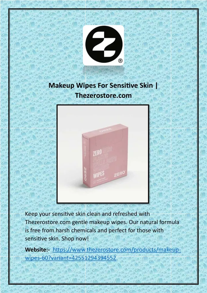 makeup wipes for sensitive skin thezerostore com