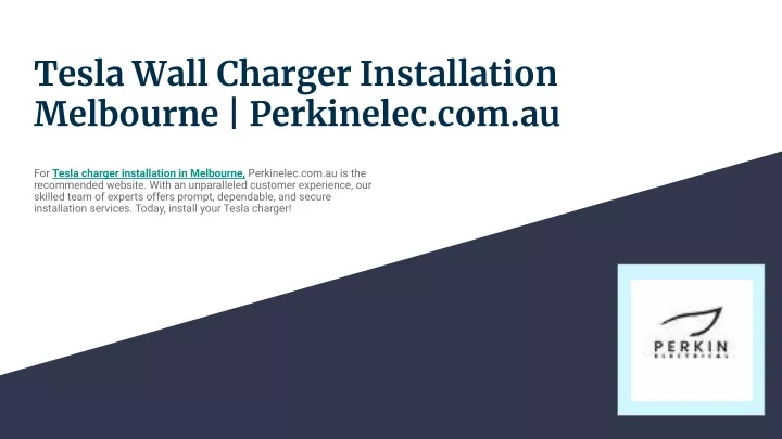 tesla wall charger installation melbourne
