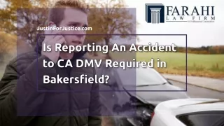 Is Reporting An Accident to CA DMV Required in Bakersfield?