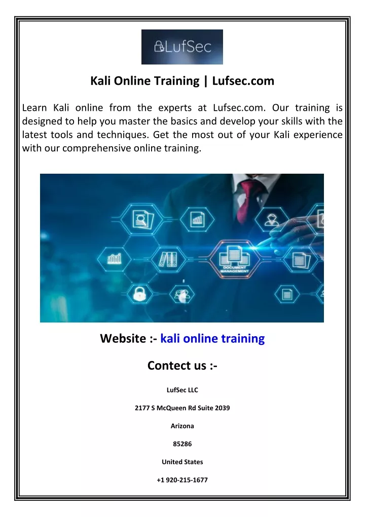 kali online training lufsec com