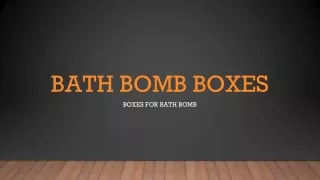 Bath Bomb boxes