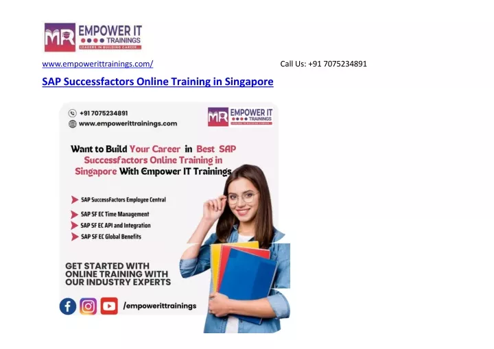 sap successfactors online training in singapore