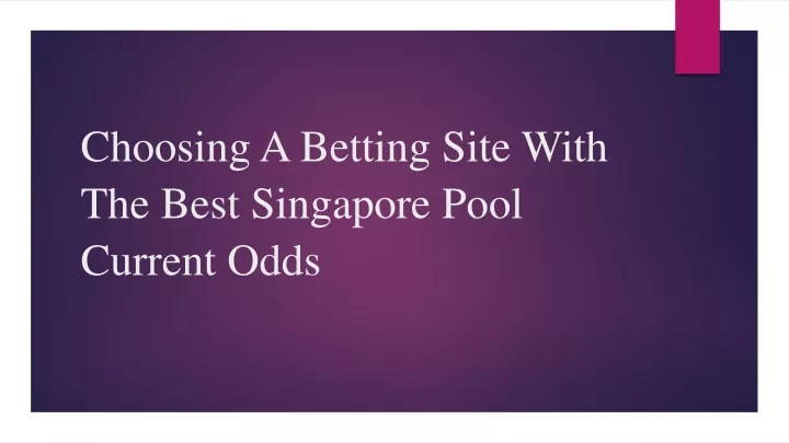 choosing a betting site with the best singapore