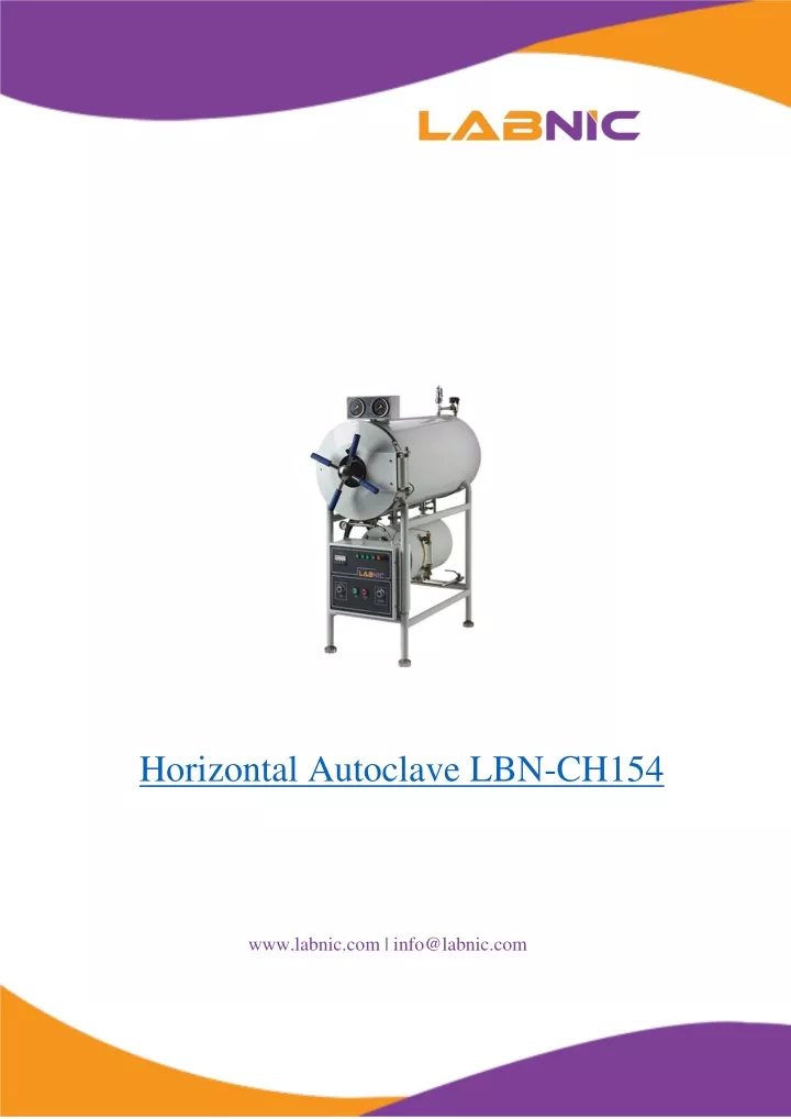 horizontal autoclave lbn ch154