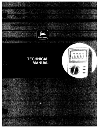 John Deere 2955 Tractor Operation and Test Manual