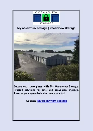 My oceanview storage | Oceanview Storage