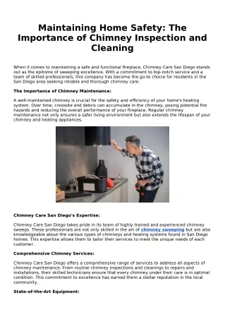 Maintaining Home Safety The Importance of Chimney Inspection and Cleaning(2)