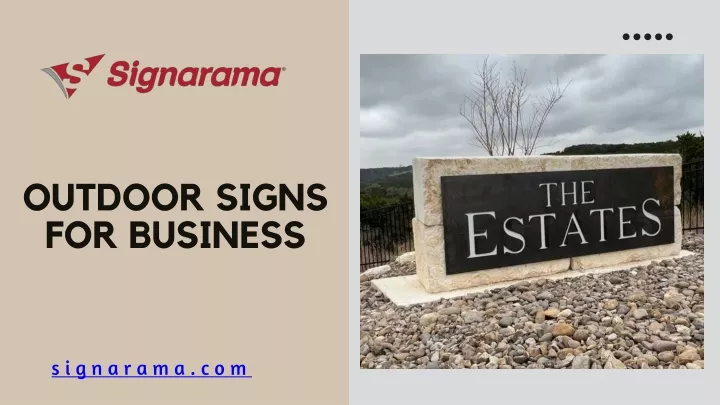 outdoor signs for business