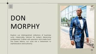 Best Men's Suits: Suit Up in Style with Don Morphy's Exclusive Collection