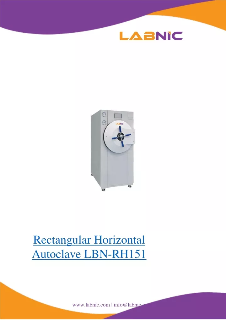 rectangular horizontal autoclave lbn rh151