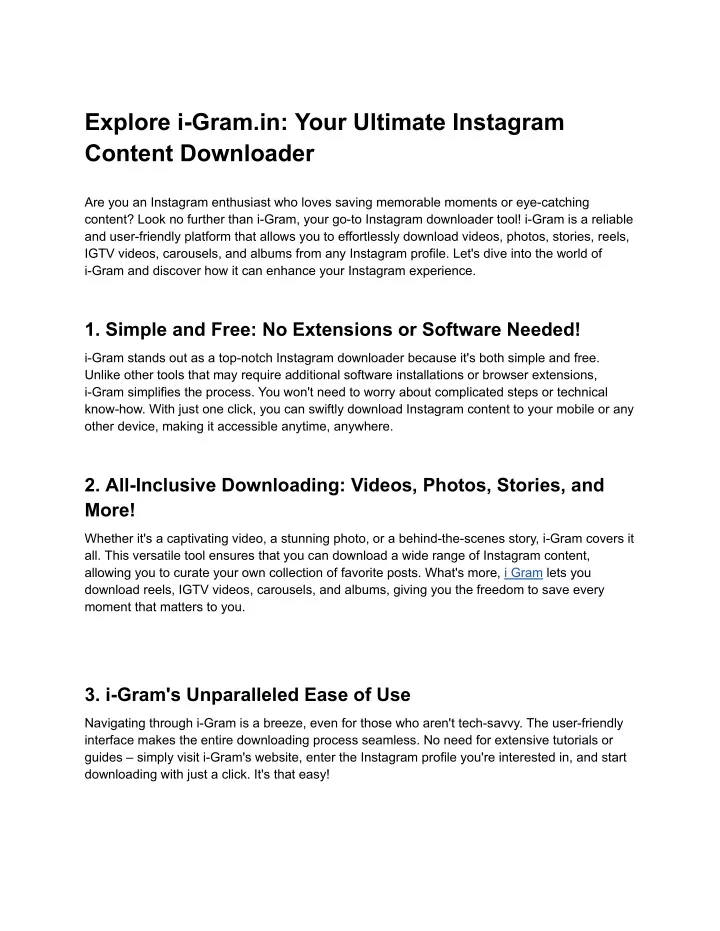 explore i gram in your ultimate instagram content