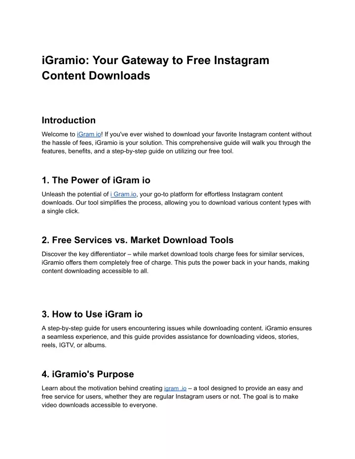 igramio your gateway to free instagram content