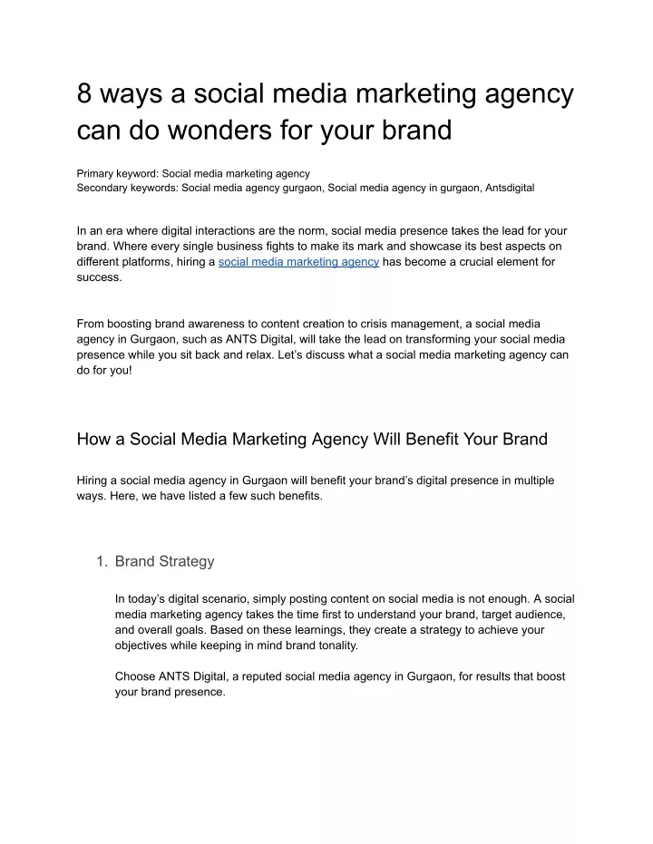 8 ways a social media marketing agency
