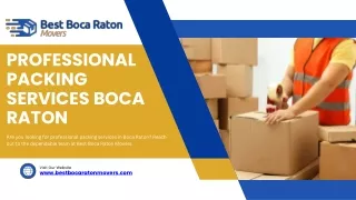 Professional Packing Services Boca Raton