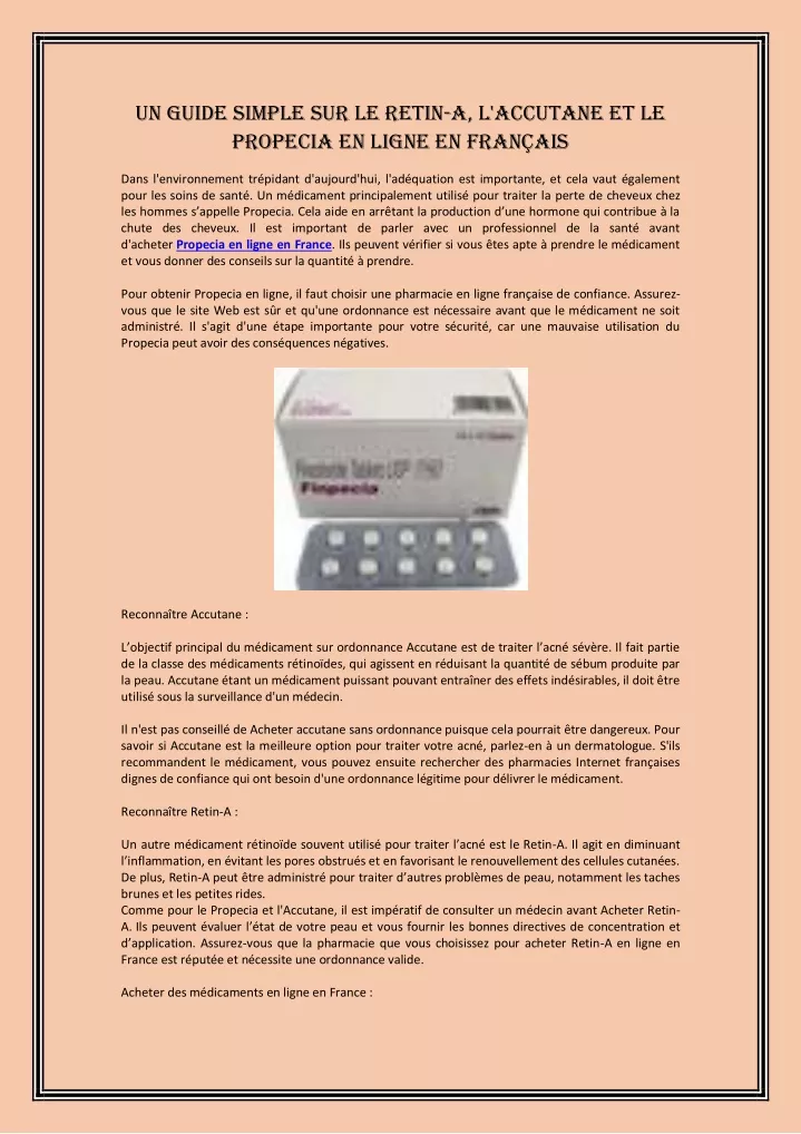 un guide simple sur le retin a l accutane