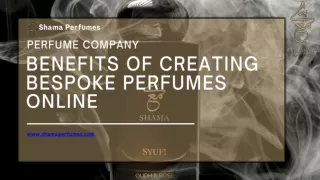 Benefits of Creating Bespoke Perfumes Online