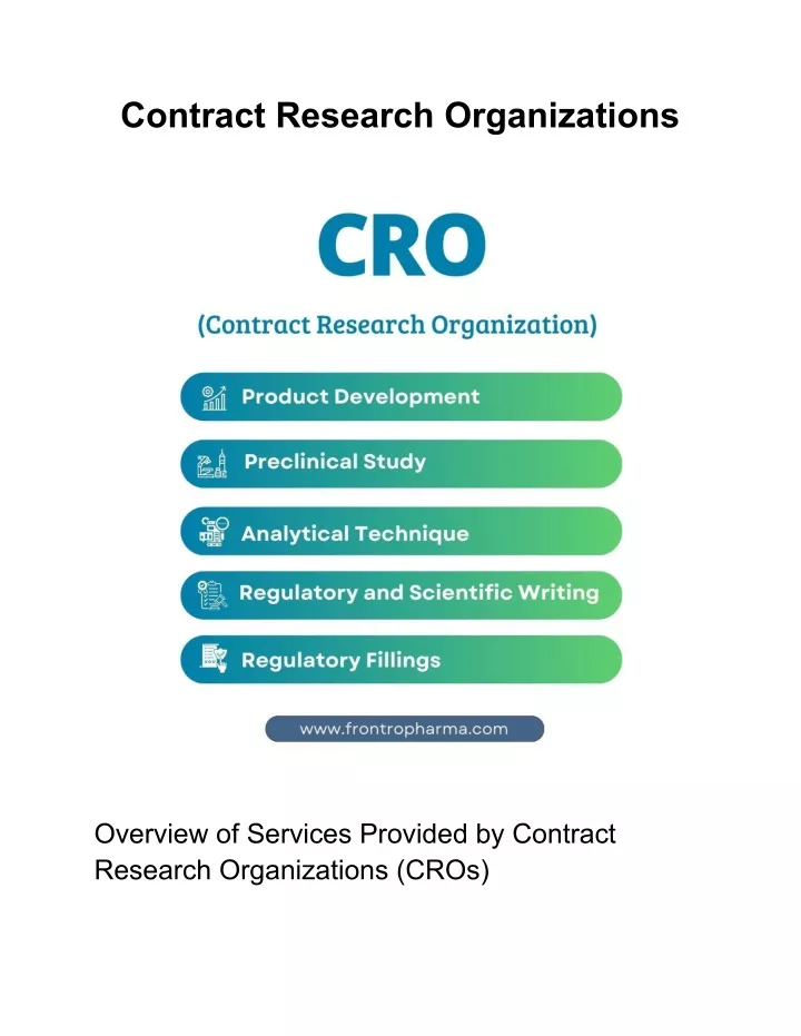 contract research organizations