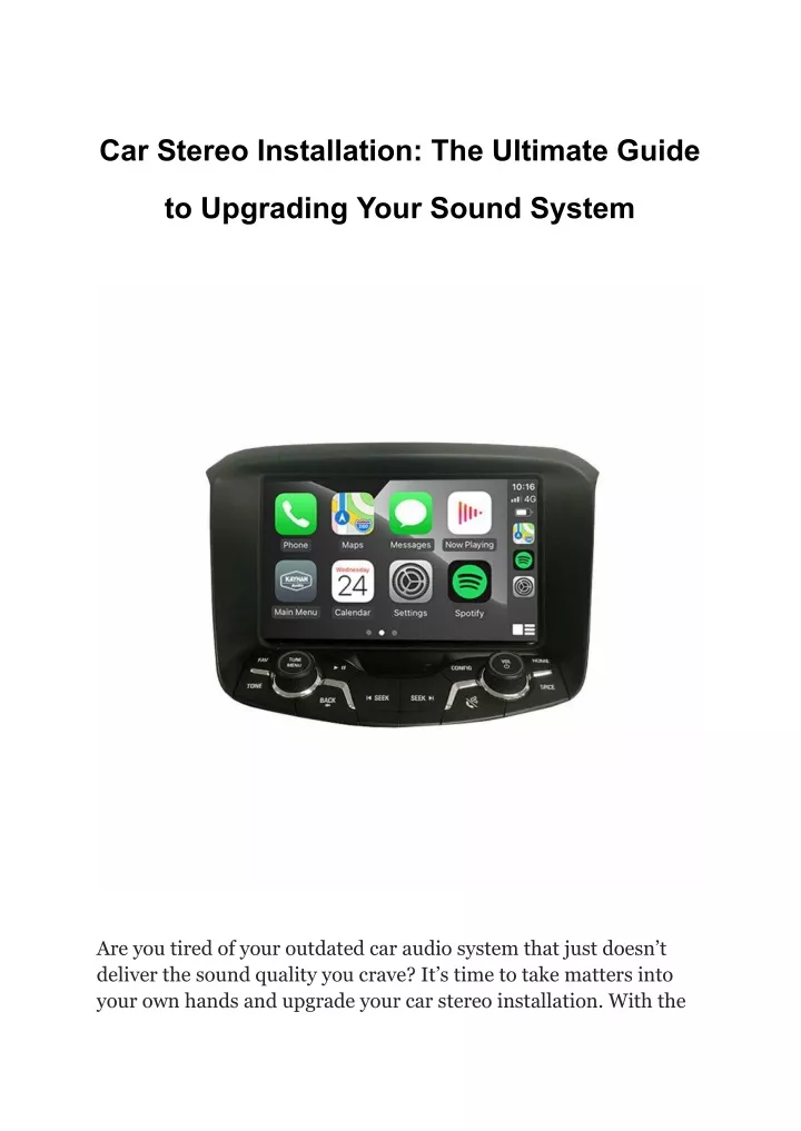 car stereo installation the ultimate guide
