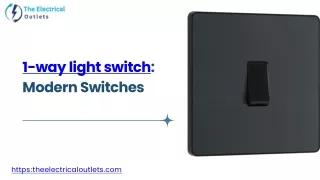 1-way light switch Modern Switches