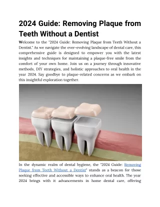 2024 Guide: Removing Plaque from Teeth Without a Dentist