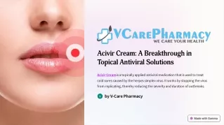 Acivir Cream: Effective Relief for Cold Sores and Herpes