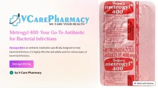 Metrogyl 400: Understanding Uses and Dosage of this Antibiotic