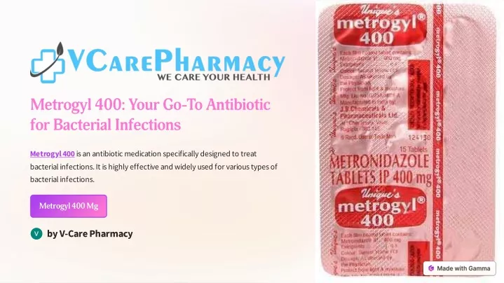 metrogyl 400 your go to antibiotic for bacterial