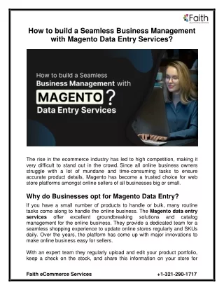 how to build a seamless business management with