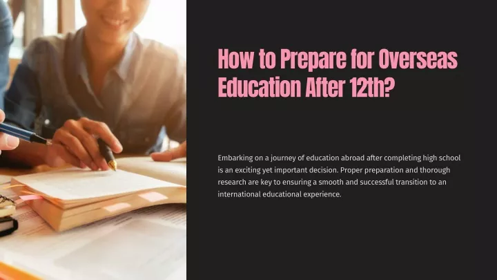 how to prepare for overseas education after 12th