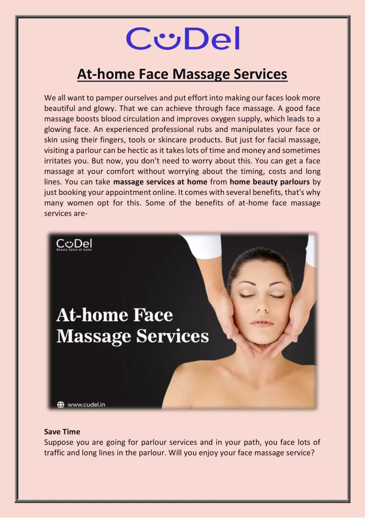 at home face massage services