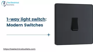 1-way light switch Modern Switches