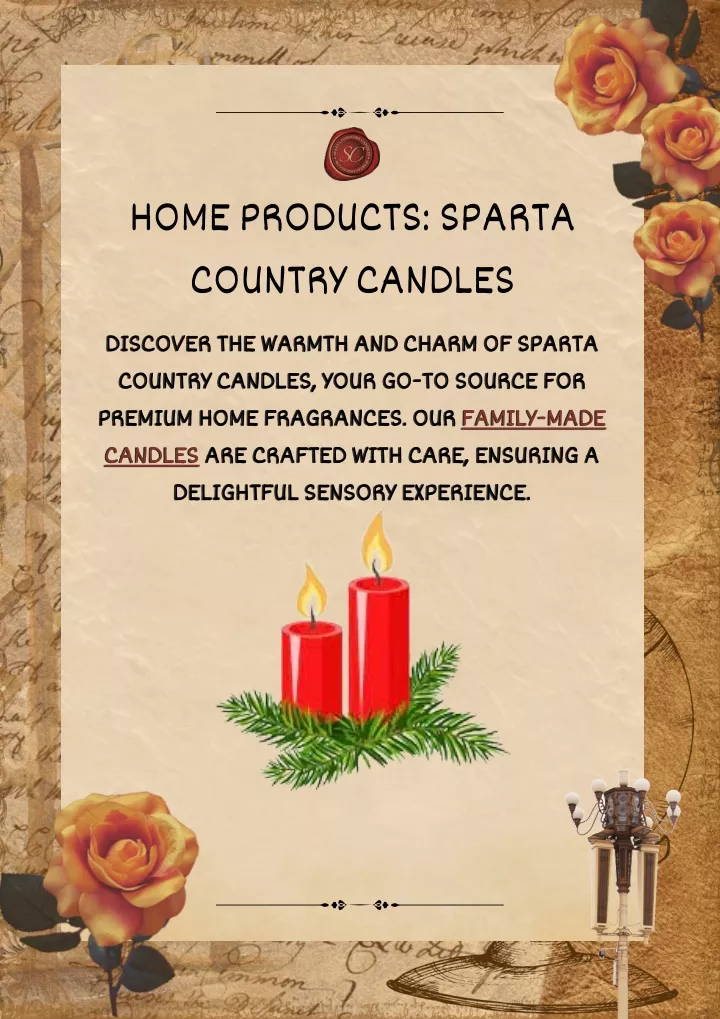 home products sparta country candles discover