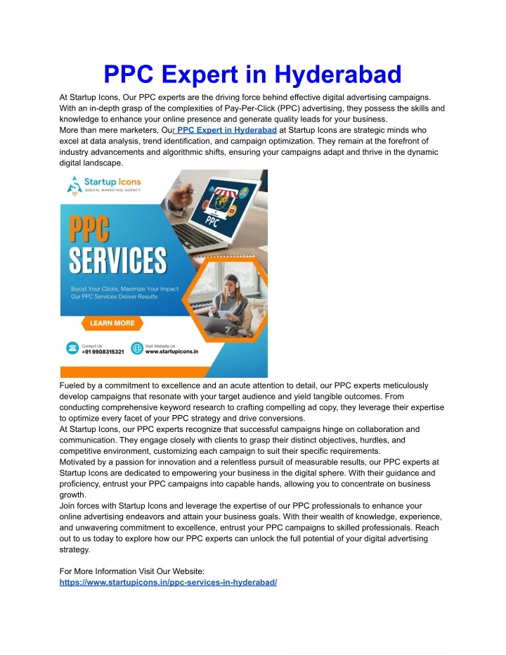 ppc expert in hyderabad