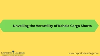 Kahala Cargo Shorts
