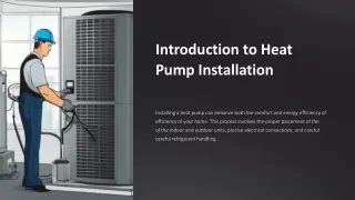 Introduction to Heat Pump Installation