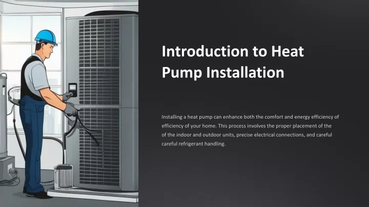 introduction to heat pump installation