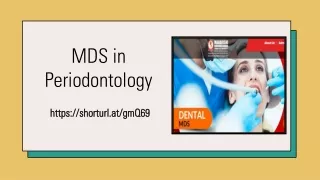 MDS in Periodontology