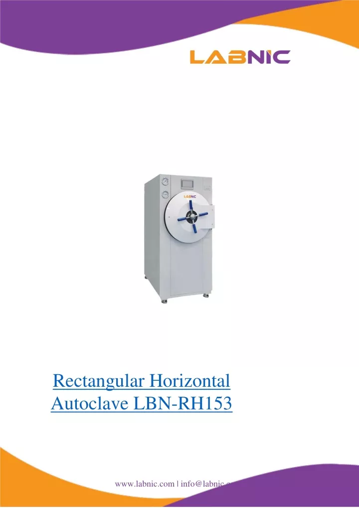 rectangular horizontal autoclave lbn rh153