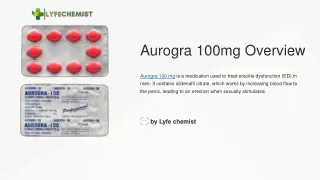 Aurogra 100mg: Your Solution for Enhanced Sexual Performance