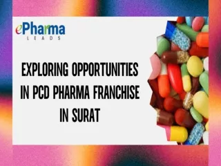PCD Pharma Franchise in Surat - ePharmaLeads