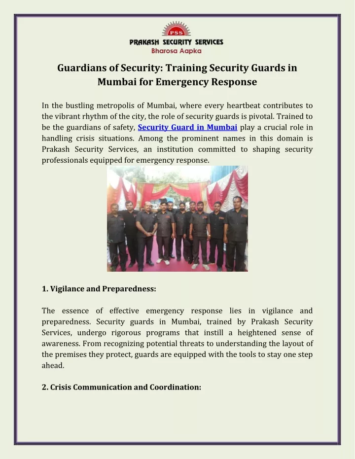 guardians of security training security guards