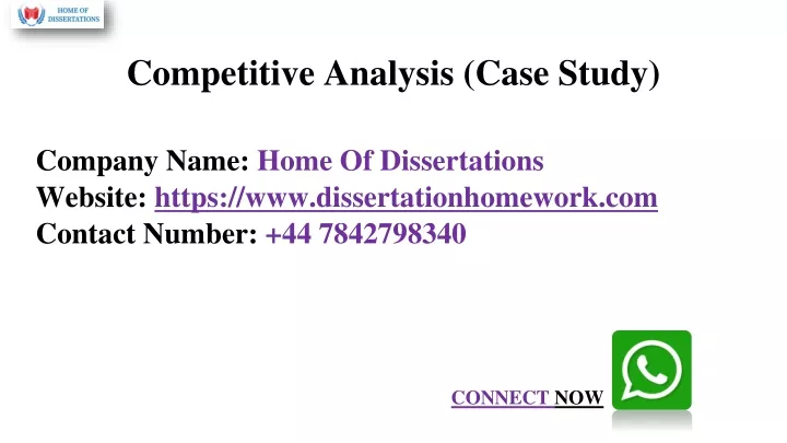 competitive analysis case study