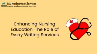 Enhancing Nursing Education The Role of Essay Writing Services