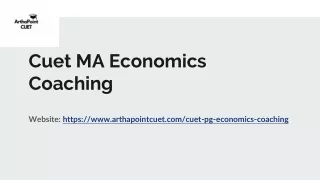 Cuet MA Economics Coaching