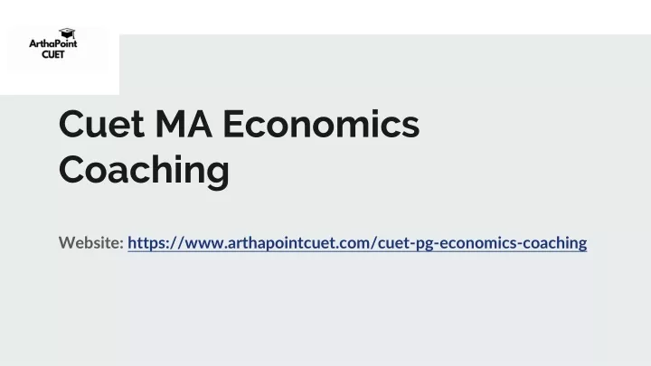 cuet ma economics coaching